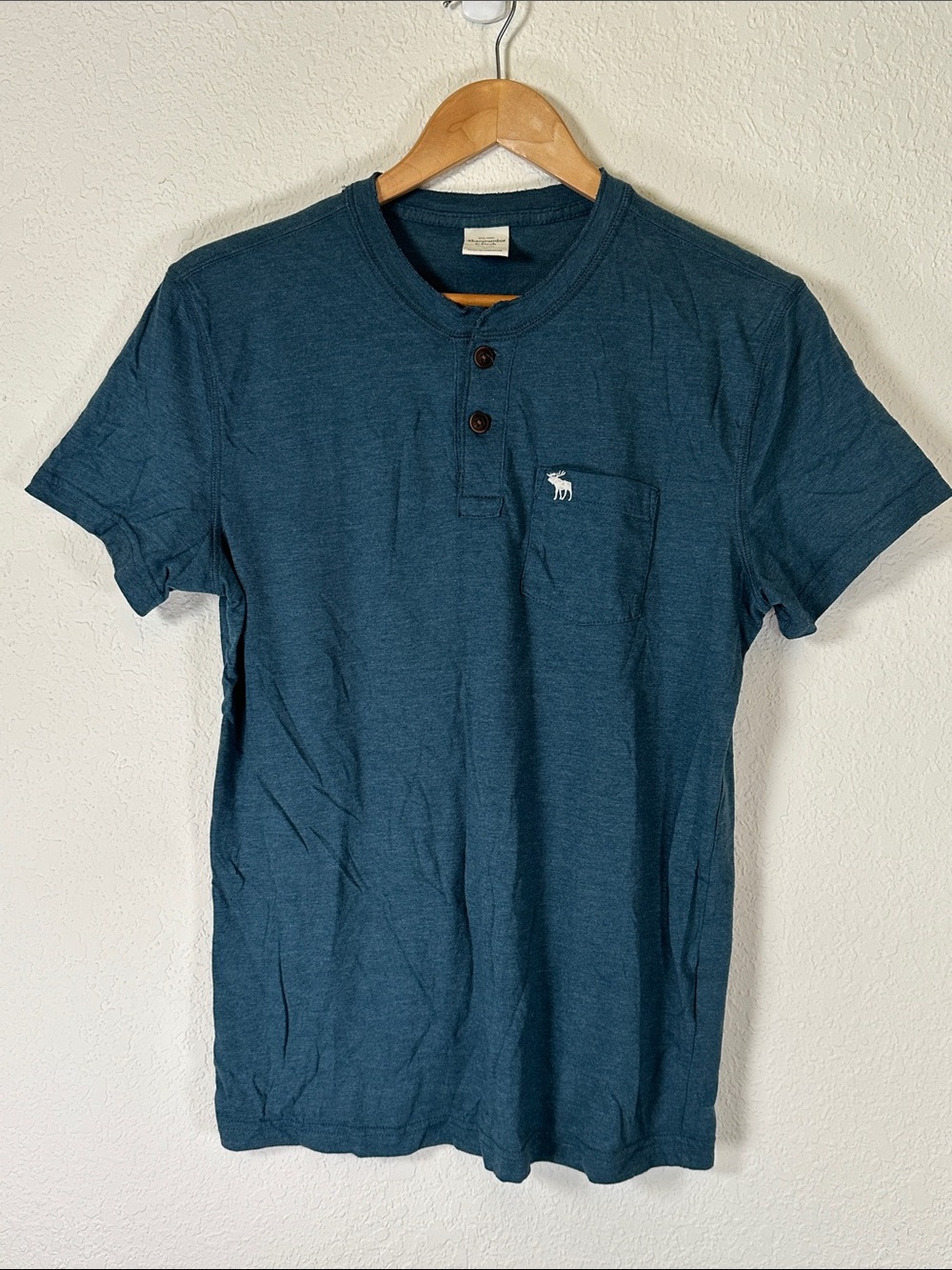 Abercrombie & Fitch Teal Heather Short Sleeve Tee